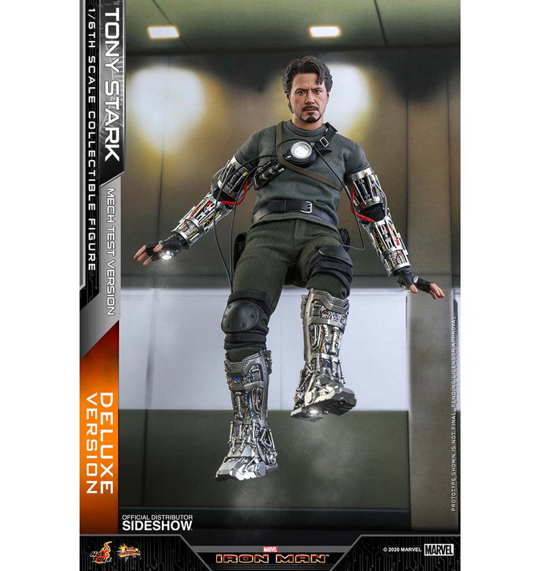 Tony Stark (Mech Test Deluxe Version) Sixth Scale Figure by Hot Toys